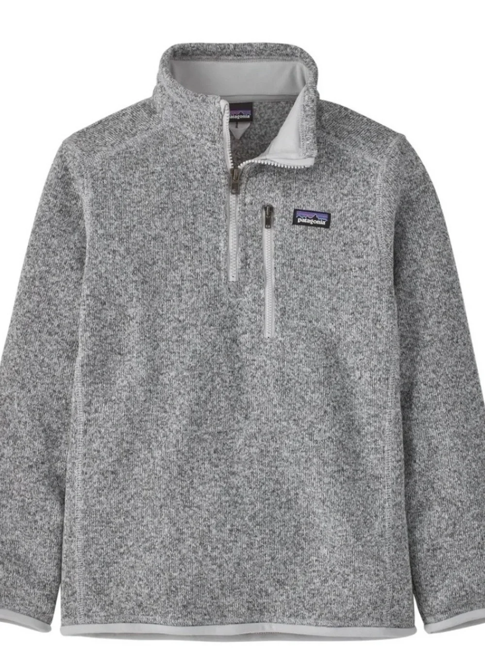 Patagonia Gray Heather Quarter-Zip Pullover Jacket